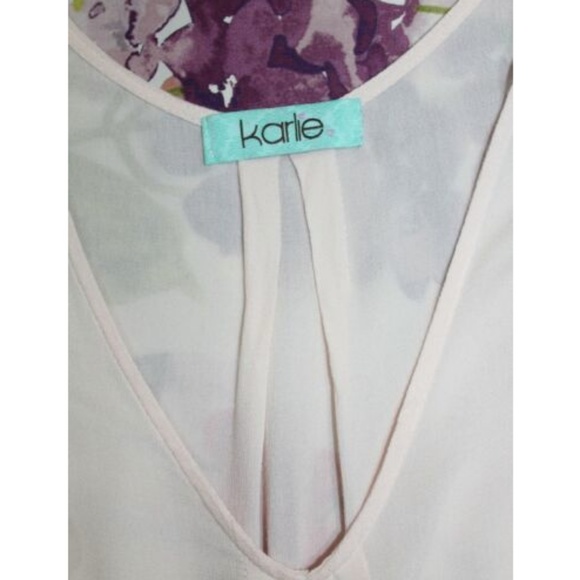 Blush Pink Sleeveless Boho Handerchief Hem Tunic - Picture 6 of 6